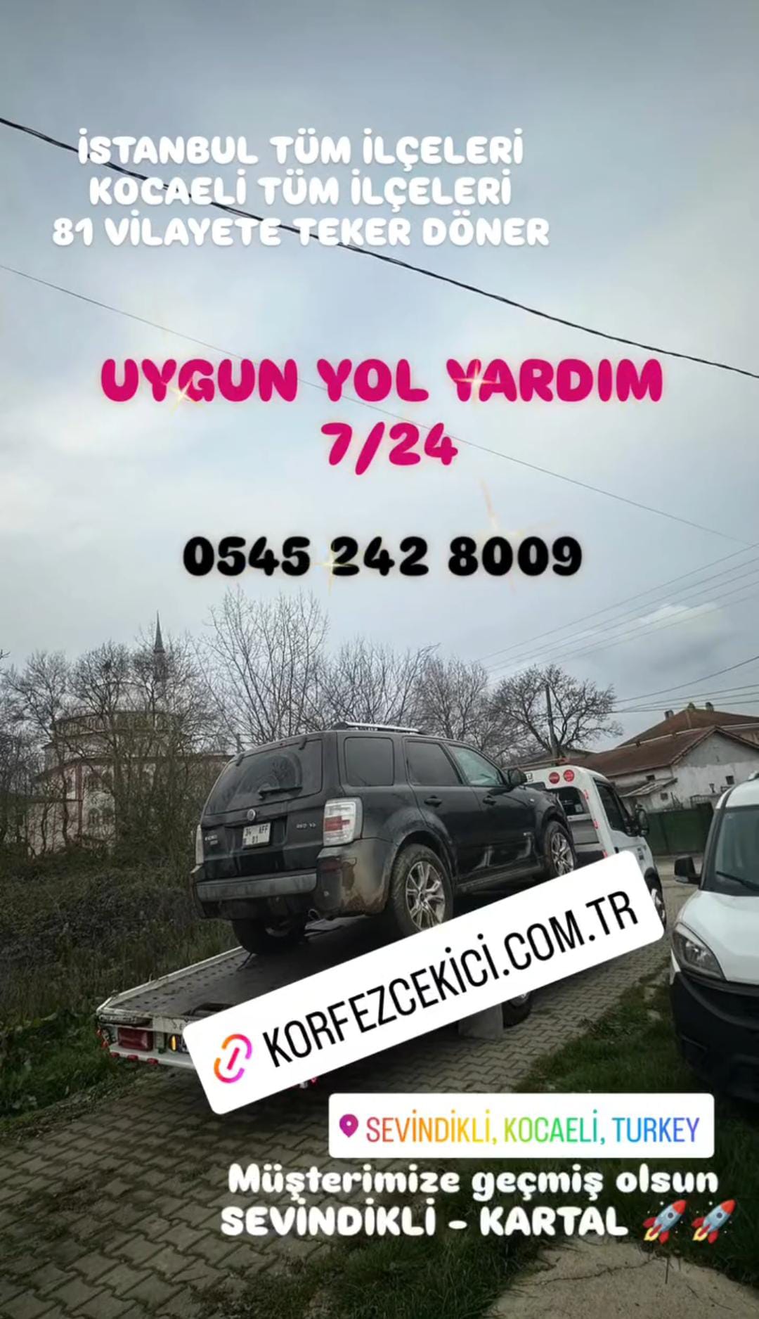 Derince Çekici ve Uygun Yol Yardım0545 242 80 09